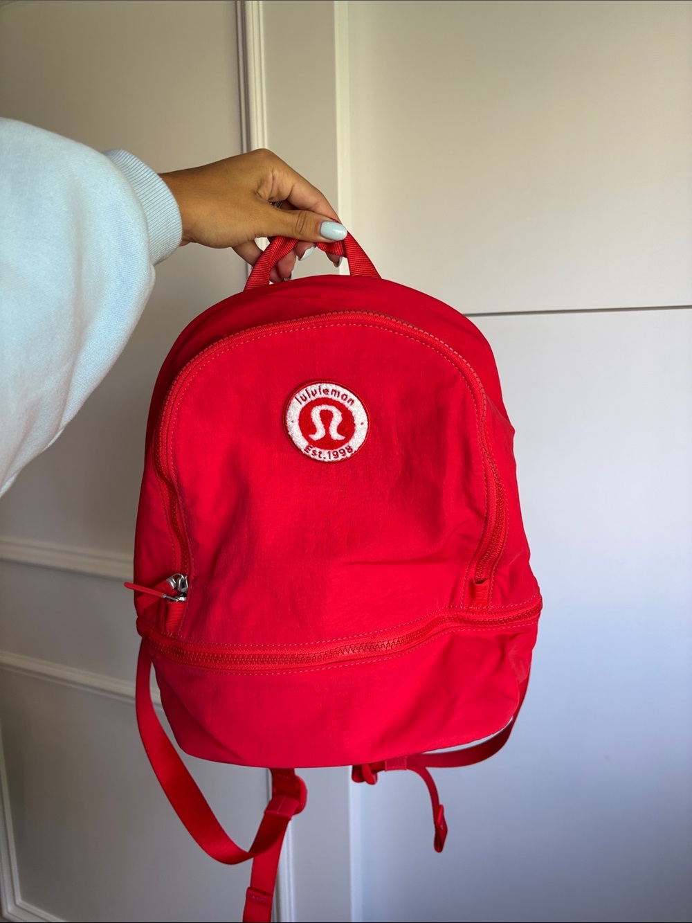 lululemon athletica Red Mini Backpack with Front Zip Pocket